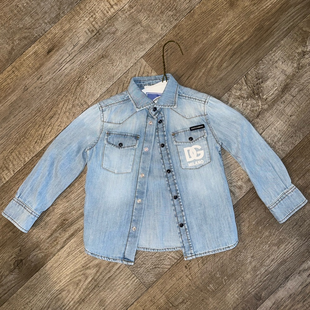 Dolce & Gabbana Kids Light Blue Jean Jacket